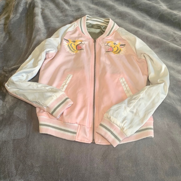 Hollister reversible satin bomber jacket XS - Picture 1 of 5